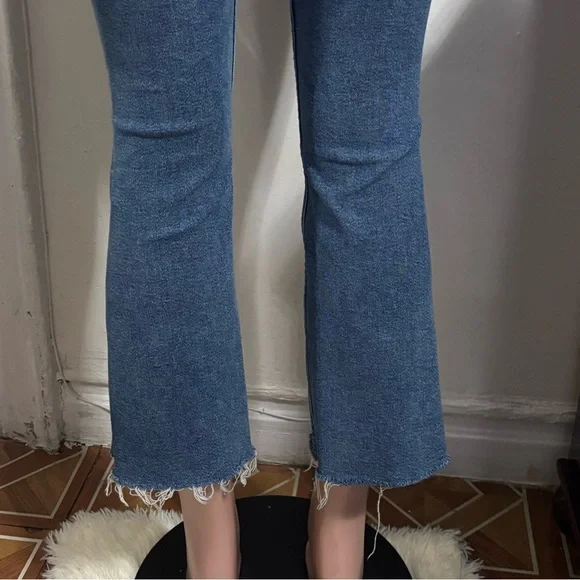 All Saints Blue Flare Wide Leg Jeans - Picture 11 of 16